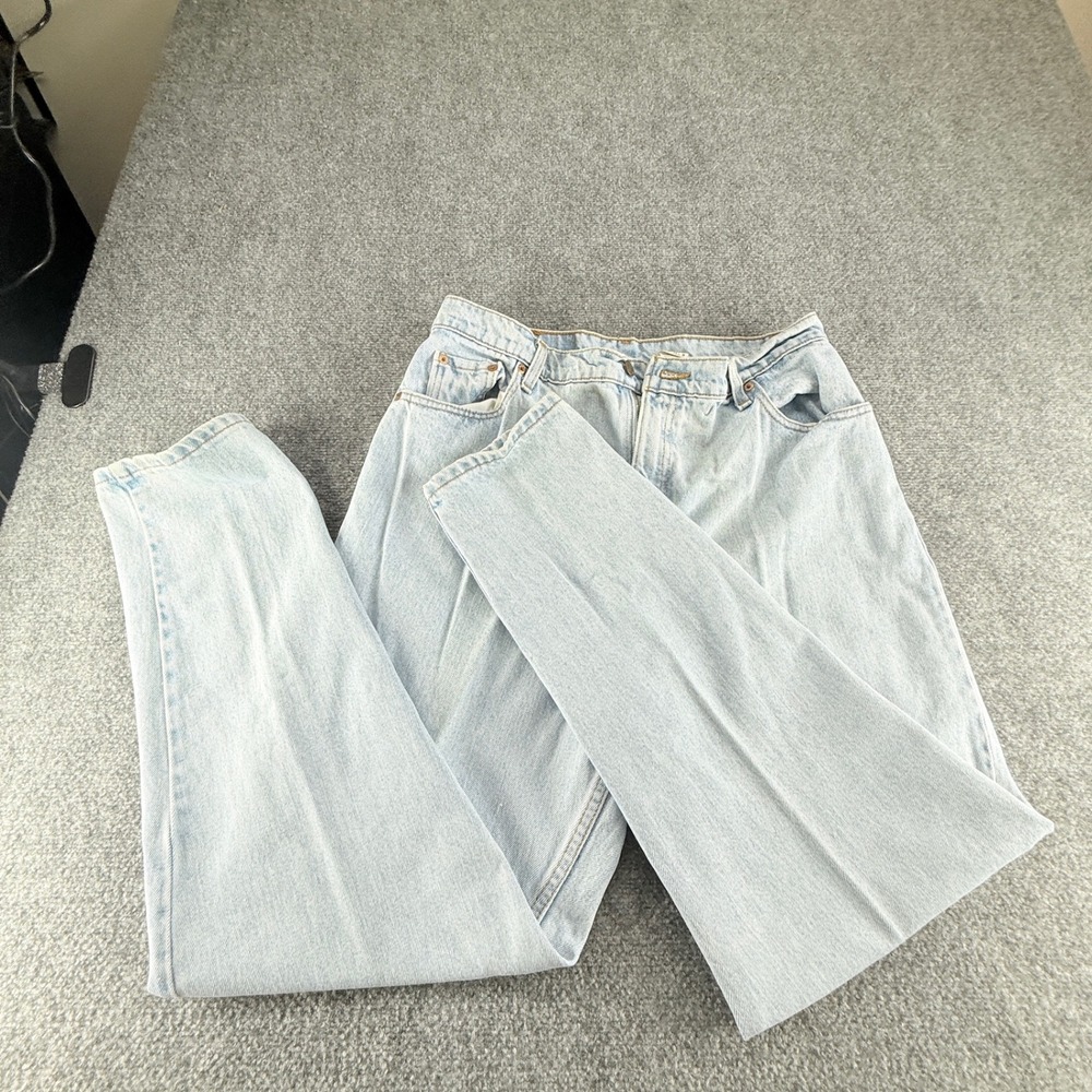 Vintage Levis 550 Relaxed Fit Tapered Leg Jeans Light Wash Made in USA 16 Reg M